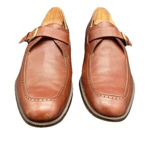 Bruno‎ Magli Mens Dress Shoes Brown Size 10.5 Made In Italy